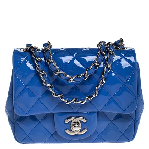 chanel blue quilted handbag|original quilted chanel bag.